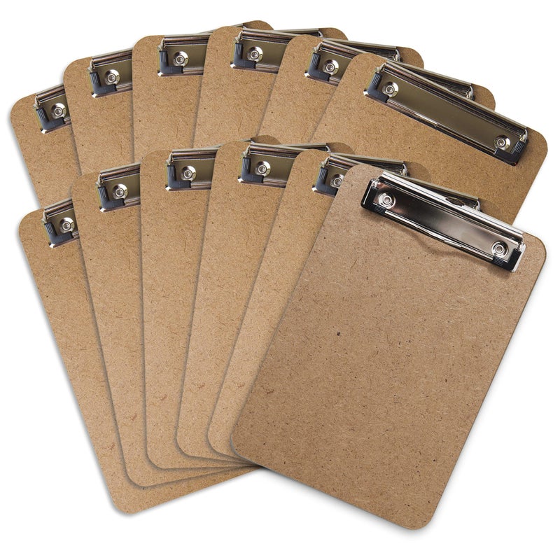 Office Solutions Direct Mini Clipboard 6" x 9" (Set of 12) Memo Clipboard | Small Clipboards 6x9 with Low Profile Clip, Mini Clipboards 6x9, Little Clipboards Half Size | Office, Teacher, Classroom & Back to School Supplies - Image 1